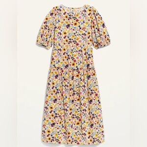 Old Navy Multicolor Floral Midi Dress
